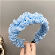( sky blue )sweet small fresh wind Cloth width high sweet small fresh color Headband