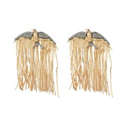 ( Gold)occidental style earrings tassel Earring fashion personality Alloy animalearrings