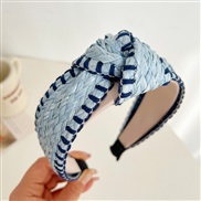 ( blue width )Korea big width Headband Bohemian style Headbandins elegant temperament