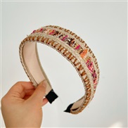 ( khaki width ) fashion Headband occidental style width Headband lady
