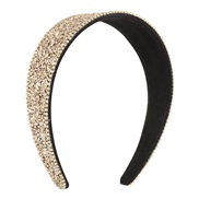 ( champagne)F occidental style personality temperament shine fully-jewelled Headband  brief retro color width Headband
