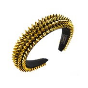 ( Gold) Headband occidental style Rivet Headband surface Headband woman head fashion