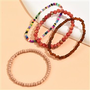 fashion concise accessories beads beads multilayer woman bracelet