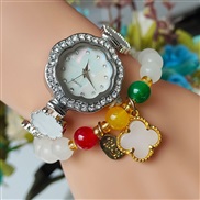 ( Silver+++)style three clover watch lady watch