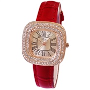 ( red) love Bracelets watch lady fashon watch leather grl student wrst-watches