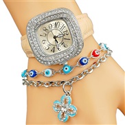 ( Beige+) clover Bracelets watch lady diamond fashion quartz watch-face