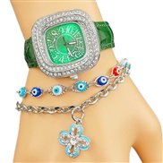 ( green+) clover Bracelets watch lady damond fashon quartz watch-face