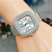 ( White face) square fully-jewelled lady wrst-watches fashon luxurous grl student watch love Bracelets