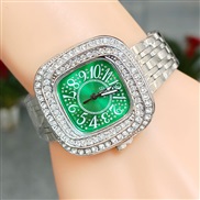 square fully-jewelled lady wrst-watches fashon luxurous grl student watch love Bracelets