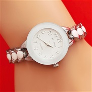 ( Silver)fashion trend Bracelets watch woman student quartz watch-face digit brief cat temperament watch woman