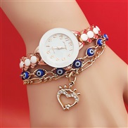 ( Rose Gold++)fashon trend Bracelets watch woman student quartz watch-face dgt bref cat temperament watch woman
