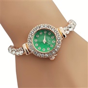 ( green) watch Bracelets fashion trend woman watch-face diamond wrist-watches quartz watch-face woman watch