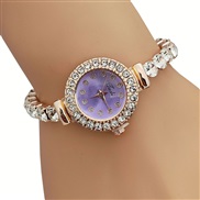 (purple) watch Bracelets fashon trend woman watch-face damond wrst-watches quartz watch-face woman watch