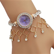 (purple+) watch Bracelets fashon trend woman watch-face damond wrst-watches quartz watch-face woman watch