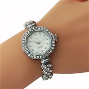 ( Silver)Bracelets watch flower fully-jewelled woman watch-face
