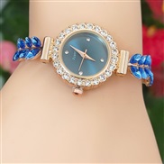 ( blue)fashon tree watch damond flower lady watch woman style quartz watch-face