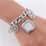 E chain gear lady watch occidental style square fashion watch