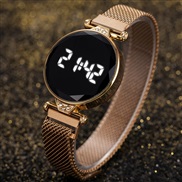 (Rose Gold) electronc watchED student belt dgt lady electronc watch-face