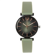 ( green)fashion digit calibration lady watch woman watch-face belt style quartz watch-face