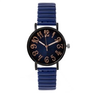 ( blue) lady watch dgt student woman watch-face elastcty belt quartz watch-face