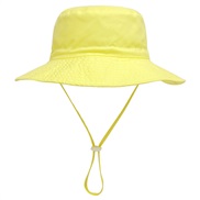 (XS(44-46) head circumference)( yellow)child hat spring summer occidental style sun hat man woman draughty Sandy beach 