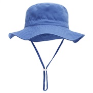 (M (52-54) head circumference)( sapphire blue )child hat spring summer occidental style sun hat man woman draughty Sand