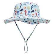 (M (52-54) head circumference)( blue )child hat spring summer occidental style sun hat man woman draughty Sandy beach B