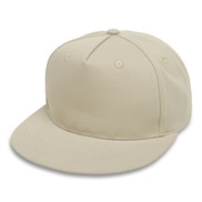 (522-5 years old)(  Beige) hip-hop cap occidental style man girl pure color baseball cap Outdoor trend child