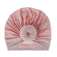 ( one size)(  Pink)color knitting cotton circle Baby hats occidental style child hat hedging