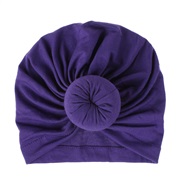 ( one size)(   purple )color knitting cotton circle Baby hats occidental style child hat hedging