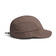 (M56-58cm)( Brown) short man woman baseball cap summer pure color fashion draughty day Waterproof