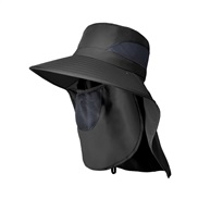 ( black)spring summer Shade sunscreen big shawl Bucket hat man Outdoor hat