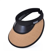 (  Khaki)summer sunscreen Shade Korean style all-Purpose Pearl hat woman black big eadband style sun hat