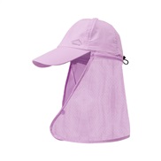 (purple)summer sunscreen sun hat man Bucket hat Outdoor belt shawl baseball cap woman