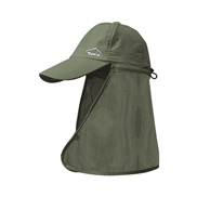 ( Army green)summer sunscreen sun hat man Bucket hat Outdoor belt shawl baseball cap woman