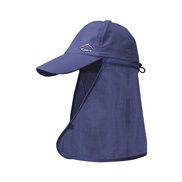 ( Navy blue)summer sunscreen sun hat man Bucket hat Outdoor belt shawl baseball cap woman
