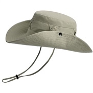 ( Khaki)summer big sunscreen sun hat spring autumn man woman Outdoor sun hat draughty all-Purpose Bucket hat