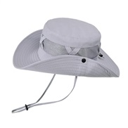 ( gray)summer big draughty Shade Bucket hat man spring autumn sunscreen sun hat Outdoor hat