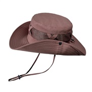 (Coffee )summer big draughty Shade Bucket hat man spring autumn sunscreen sun hat Outdoor hat