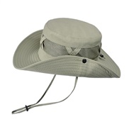 ( Khaki)summer big draughty Shade Bucket hat man spring autumn sunscreen sun hat Outdoor hat