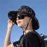 ( black) summer big sunscreen sun hat Outdoor Outing hat woman fashion Bucket hat