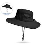 ( black)spring summer big sunscreen sun hat Outdoor Bucket hat draughty all-Purpose sun hat woman