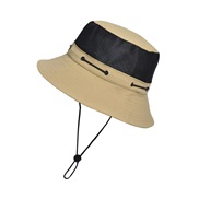 ( khaki)Bucket hat man summer Outdoor lady summer sunscreen sun hat draughty sun hat