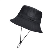 ( black)Bucket hat man summer Outdoor lady summer sunscreen sun hat draughty sun hat