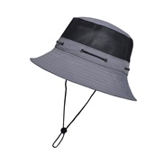 ( Dark grey)Bucket hat man summer Outdoor lady summer sunscreen sun hat draughty sun hat