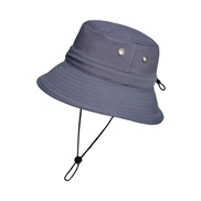 ( Dark grey)hat man woman outdoor sports sunscreen Bucket hat occidental style sun hat sun hat