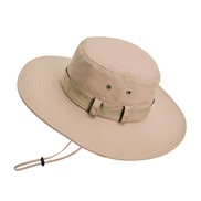 ( Khaki)summer draughty Bucket hat big sunscreen sun hat spring autumn man woman Outdoor sun hat