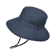 ( gray)summer big sun hat occidental style man draughty Bucket hat Outdoor sunscreen sun hat