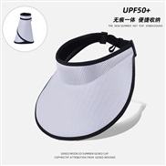 (  gray )UPF+ Seamless Shade sunscreen Outdoor ultraviolet-proof hat woman all-Purpose sun hat