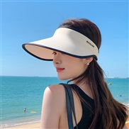 ( champagne)summer ultraviolet-proof Shade sunscreen big Seamless all-Purpose fashion hat woman